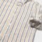 Long-sleeved linen shirt with baby mandarin collar