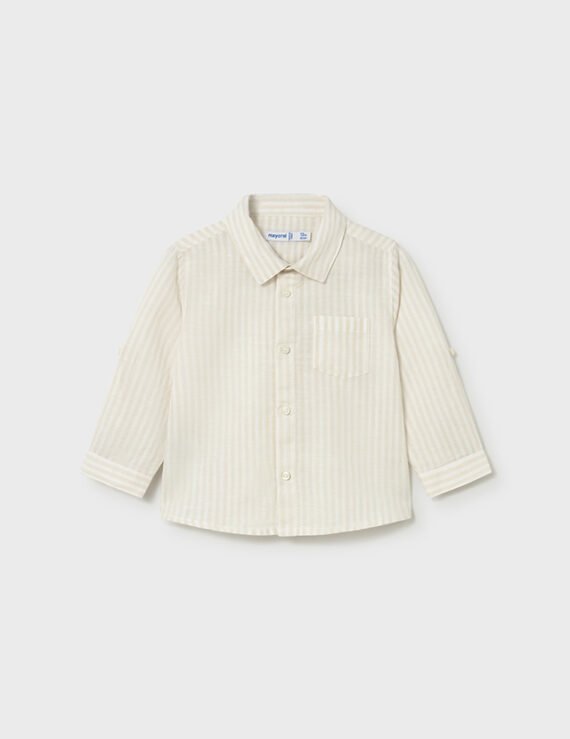 Baby long-sleeved linen shirt