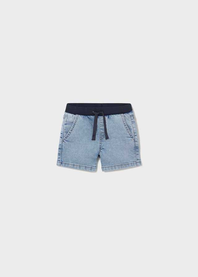 Bermuda jean shorts baby with elasticated waist