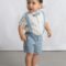 Set with Bermuda Shorts baby and bowtie
