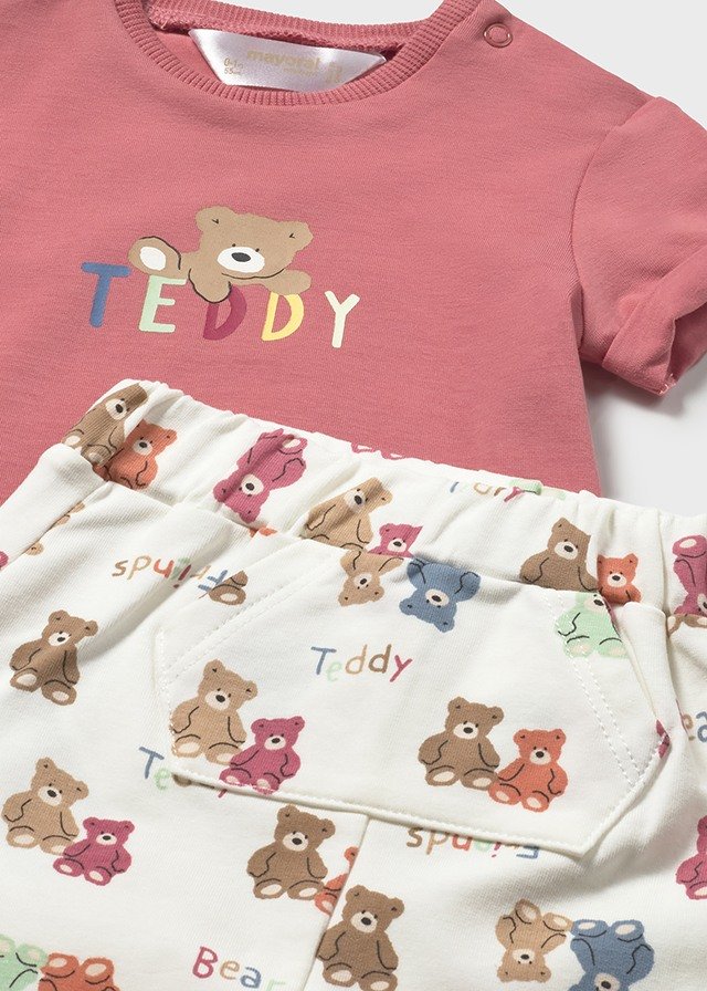 Newborn set printed shorts and shirt