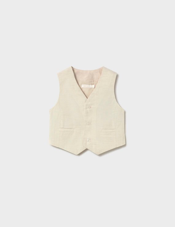 Baby linen waistcoat