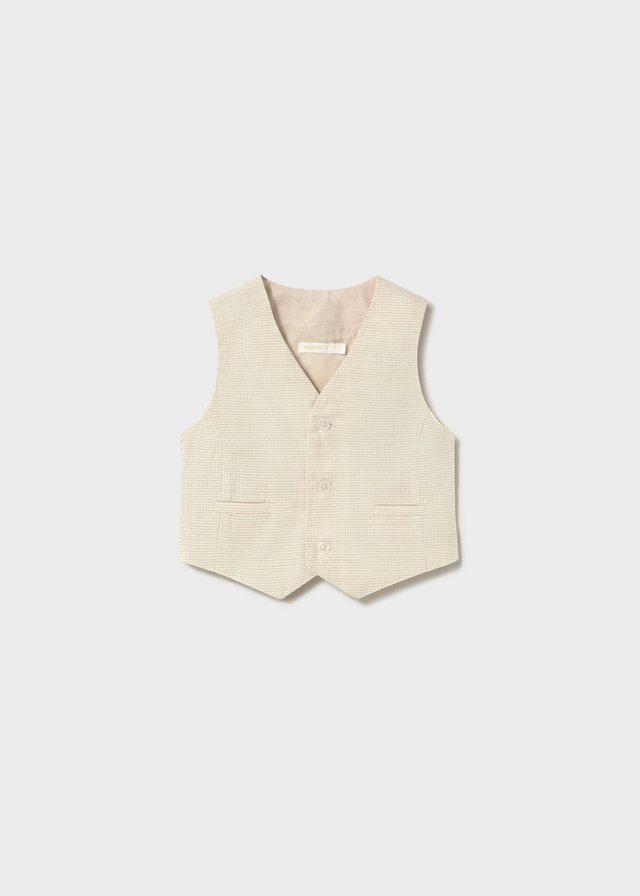 Baby linen waistcoat