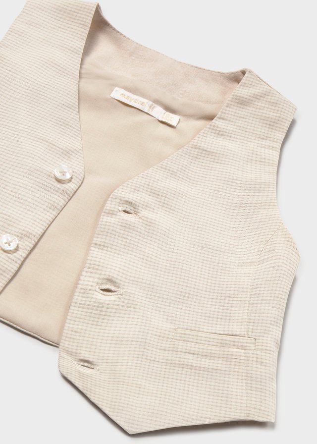 Baby linen waistcoat