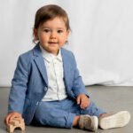 Linen suit baby