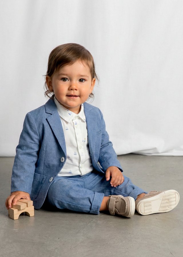 Linen suit baby