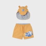 Swimwear set baby with eared hat