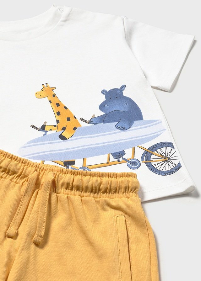 Baby surf trousers and T-shirt set