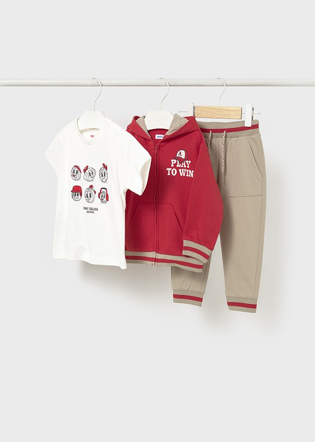Tracksuit baby with interactive t-shirt