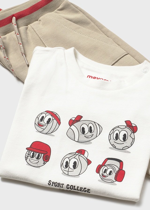 Tracksuit baby with interactive t-shirt