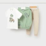 Tracksuit baby with interactive t-shirt