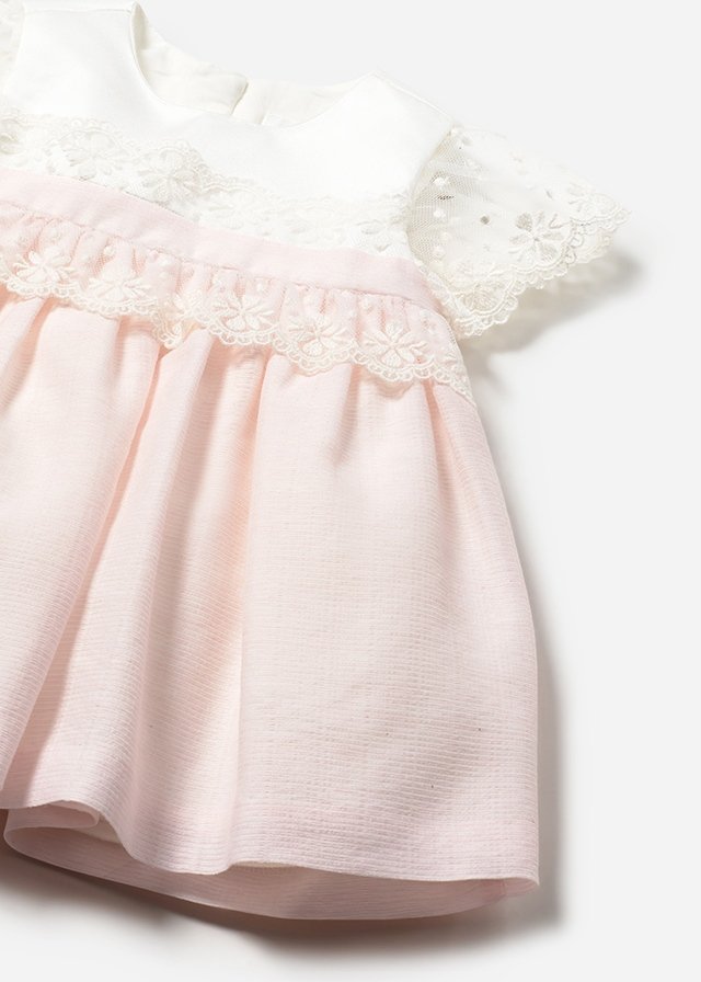 Combined ceremony dress newborn with nappy cover