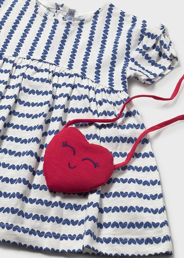 Print dress baby with bag