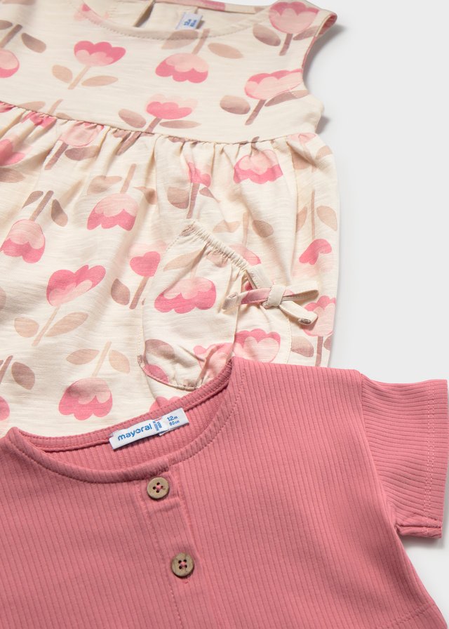 Baby printed dress with jacket