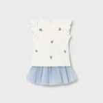 Baby set Bermuda flowers and t-shirt