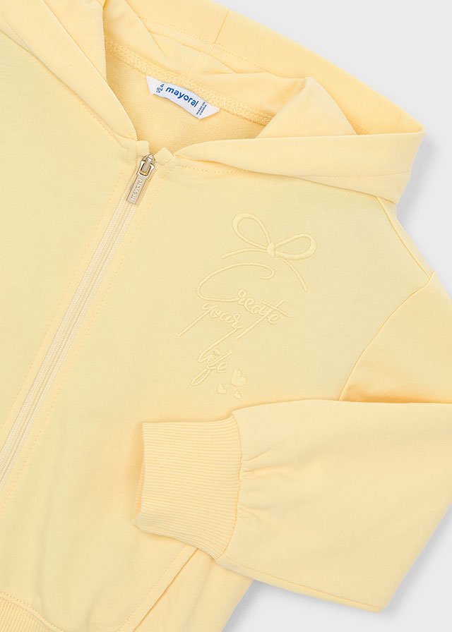 Girls' zip-up sweatshirt