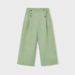 Girls' long button-up pants