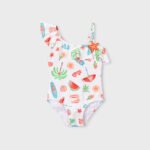 Asymmetrical swimsuit for girls