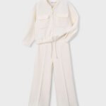 Girls' piqué tracksuit