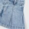Girls' denim pleated skirt