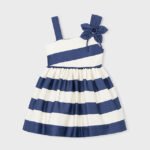 Asymmetrical floral dress for girls