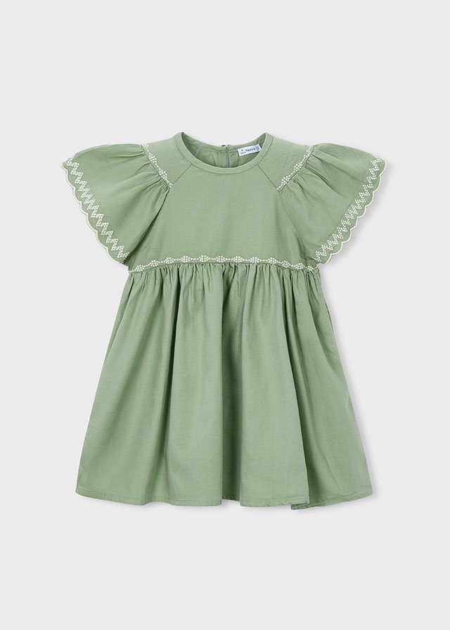 Girl's dress with embroidered details
