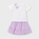Tulle skirt and T-shirt set for girls