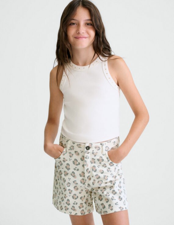 Girls' twill shorts