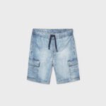 Boy's denim cargo shorts