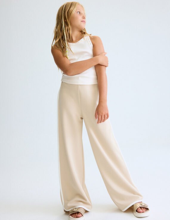 Girls' long knit pants