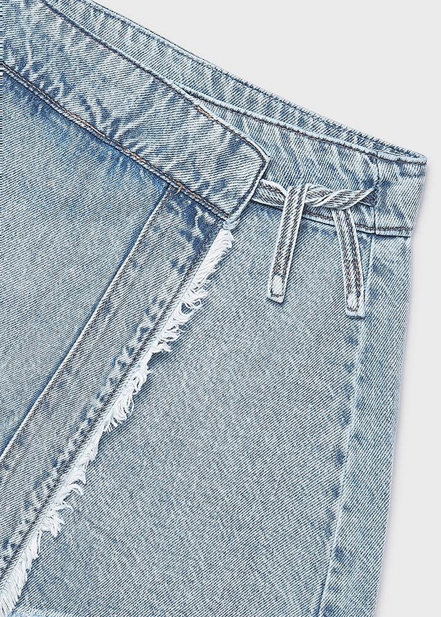 Girls' denim skirt trousers