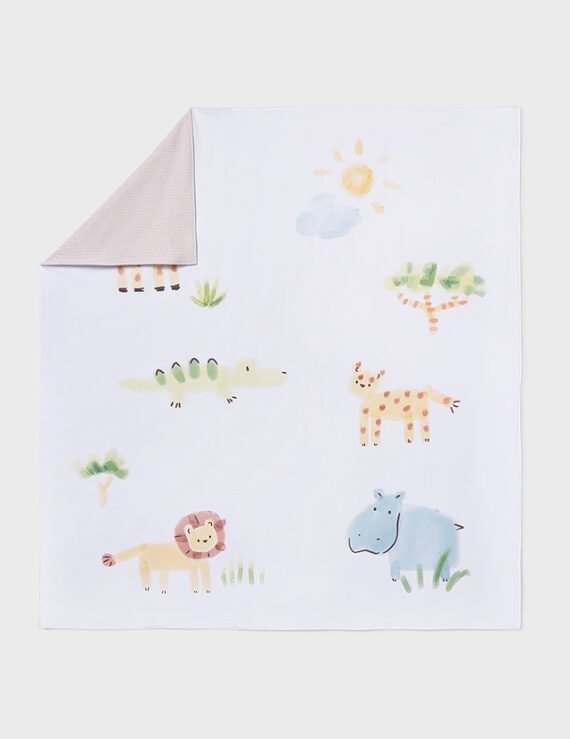 Baby print blanket