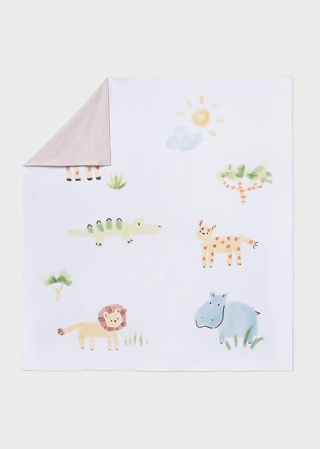 Baby print blanket
