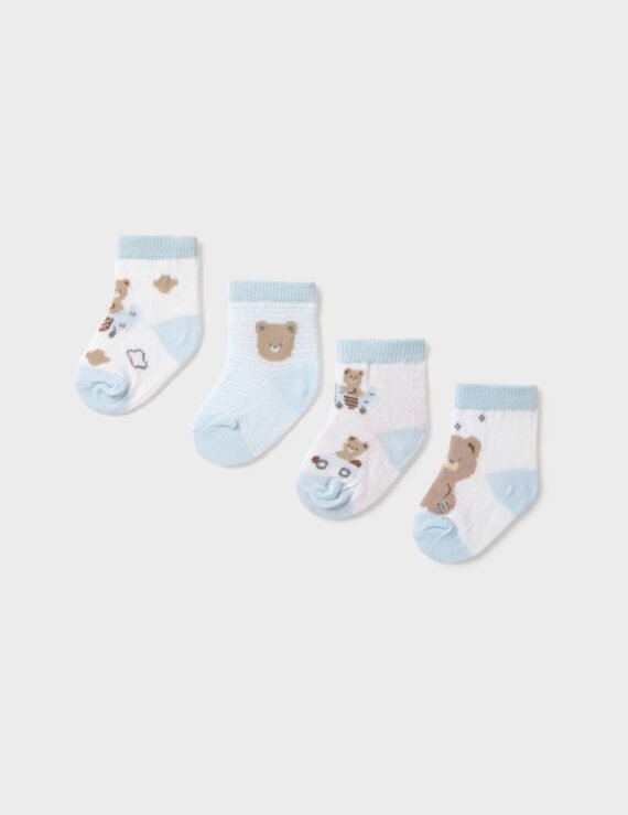 Set of 4 newborn socks