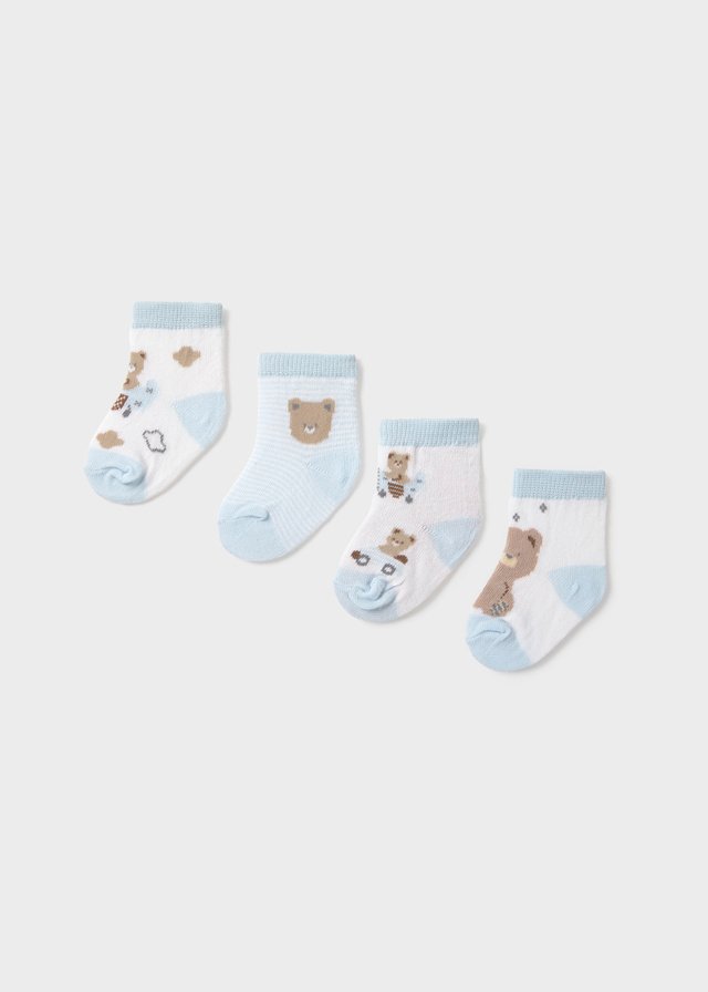 Set of 4 newborn socks