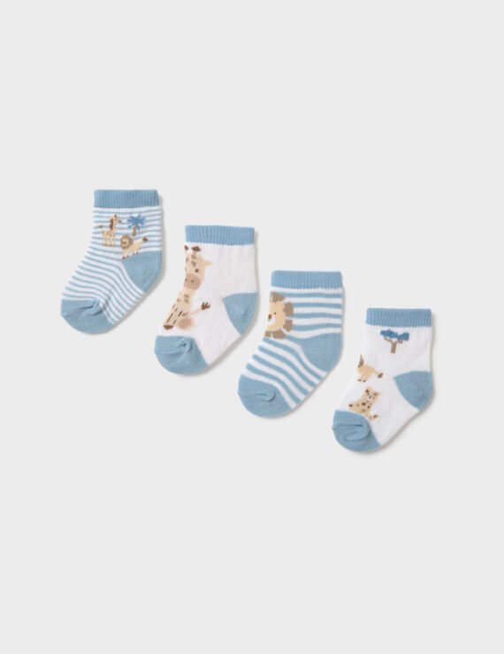 Set of 4 newborn socks