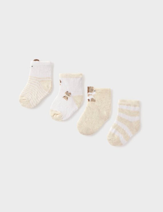 Set of 4 newborn socks