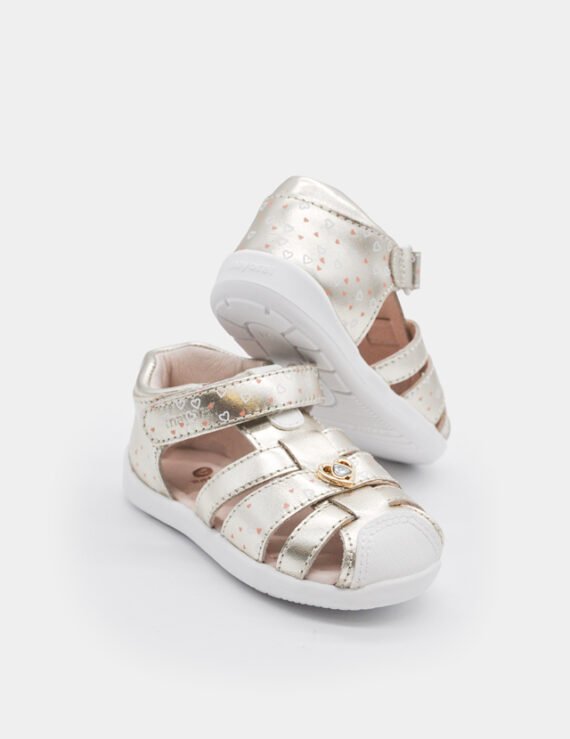 Baby leather jelly sandals