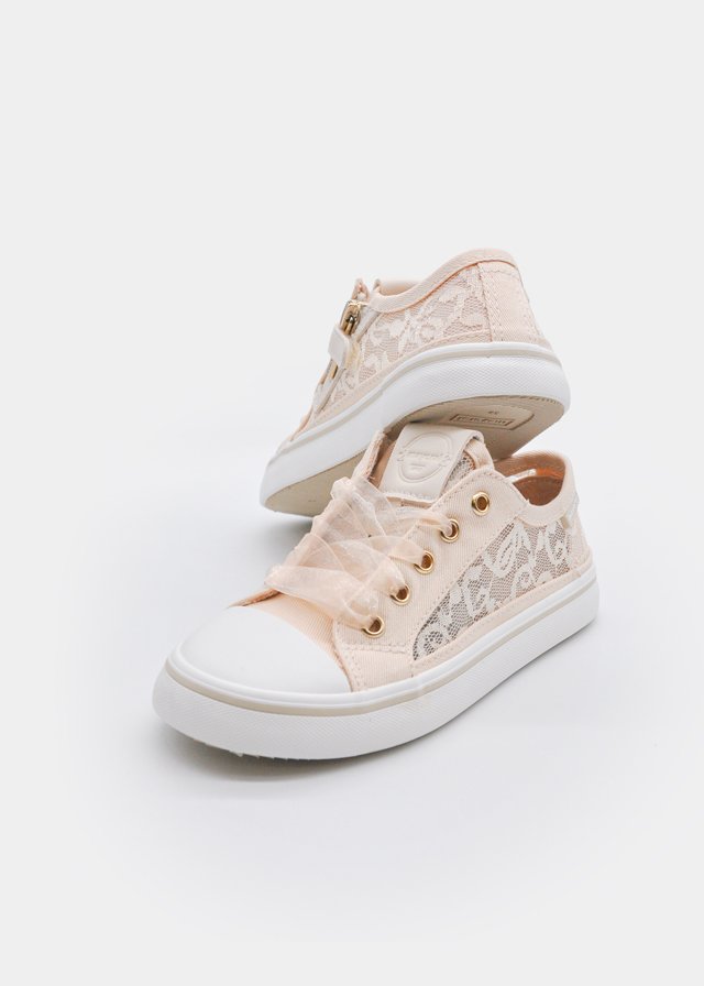 Openwork trainers for girls