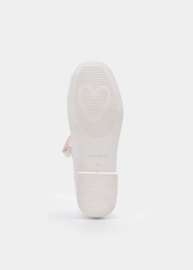 Girl's bow ballerina shoes