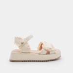 Girl's ruffled platform sandals
