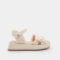 Girl's ruffled platform sandals