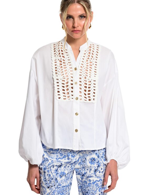 White Motif Shirt