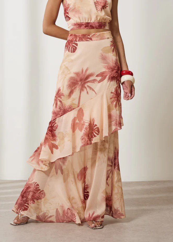 Flower skirt set
