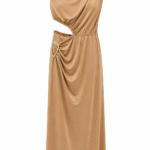 One shoulder evening dress