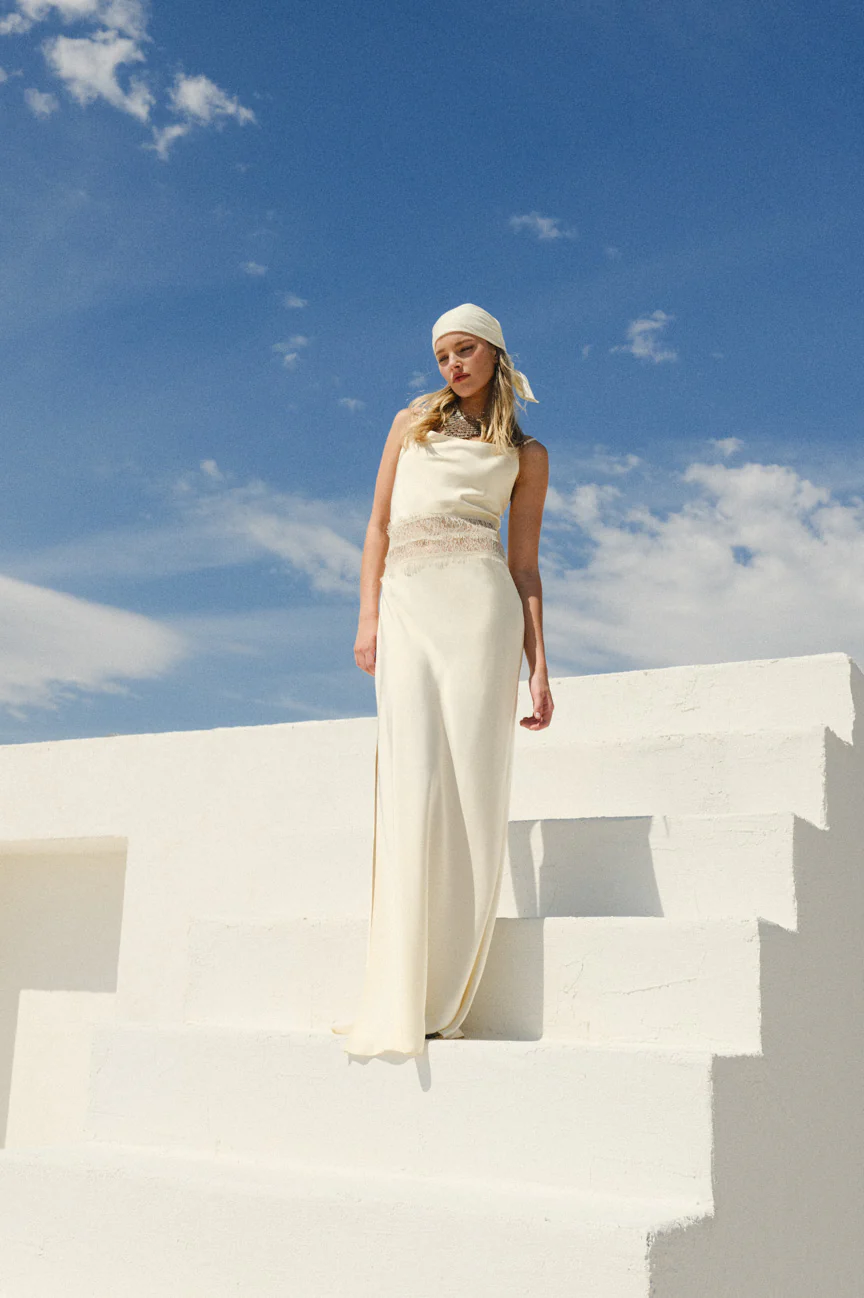 Silk lace dress