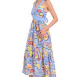 Stripes print dress