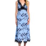 Blue lace dress