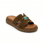 Leather slippers