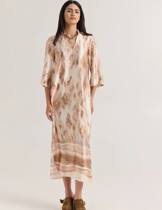 Kaftan dress silk